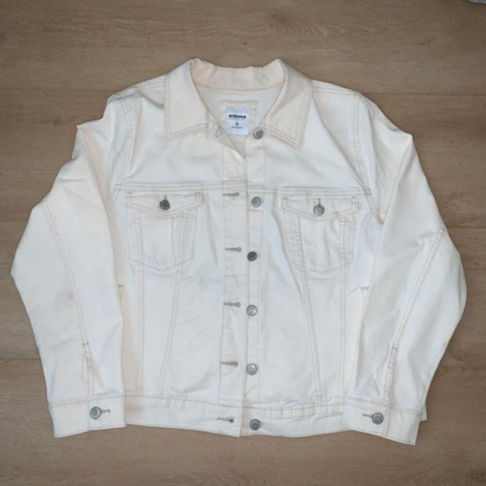 🤍 Sonoma White/Cream Jean Jacket – Size 0X 🤍‎